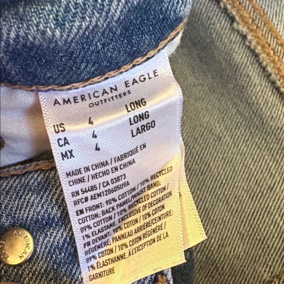 AE Strigid Ripped Highest Waist Baggy Straight Jean - Picture 12 of 13